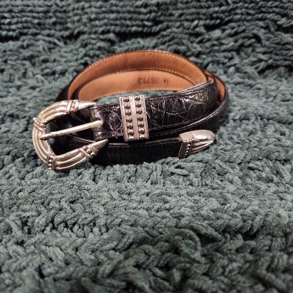 Brighton Silver Buckle Womens Belt
